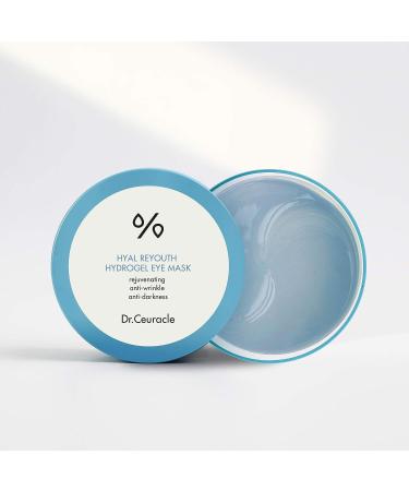 Dr. Ceuracle Hyal Reyouth Hydrogel Eye Mask 90g - Brightening & Moisturizing Sleeping Mask with Hyaluronic Acid - Anti-Aging Treatment for Dark Circles, Wrinkles & Fine Lines - 60 Pads - Buy Online on GoSupps.com