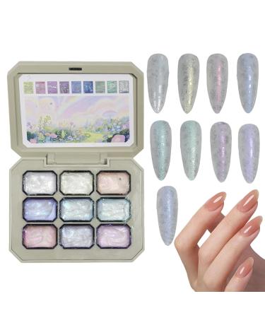 Gradient Gel for Touch - Palette of 9 Boxes Nail Styling Supply | Solid Gel Glue for Artistic Manicures at Home for Travel Parties or for Amateurs - Buy Online on GoSupps.com