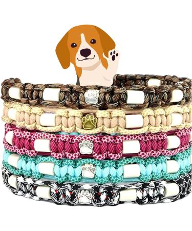 Custom EM Ceramic Collar for Dogs & Cats - Original US Paracord 41-50 cm Raspberry | International Shipping Available - Buy Online on GoSupps.com