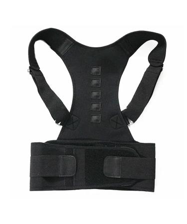 Therapy Back Posture Corrector With Adjustable Shoulder Support For Sitting Posture Correction Breathable And Shaping Black S - Buy Online on GoSupps.com
