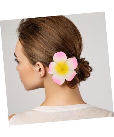 FRCOLOR 1pc Frangipani Headpiece Floral Hair Accessories Hair Jewels for Women Hawaiian Accessories Beach Wedding Hair Barratte Womens Hair Clips Tiara Miss Shoes and Hats Decorations Pink - Buy Online on GoSupps.com
