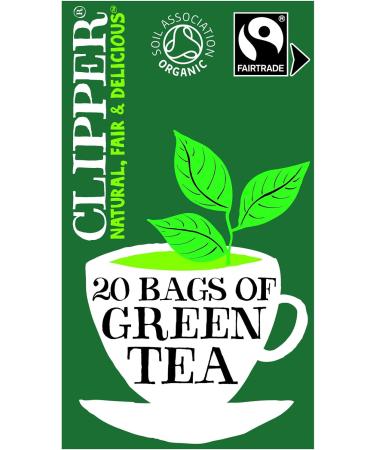 Clipper Organic Pure Green Tea (Pack of 6) & Organic Lemon & Ginger Tea Bags 6 x 20 Teabags + Lemon & Ginger Tea Bags - Buy Online on GoSupps.com