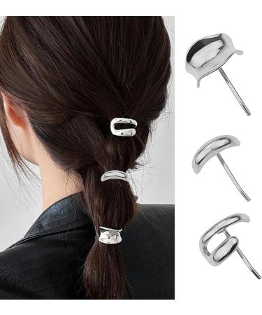 3PCS Metal Hair Cuffs Metal Ponytail Holder Hair Clip French Hair Clips Gold Ponytail Buckle Decorative Ponytail Buckle for Women (Gold) - Buy Online on GoSupps.com