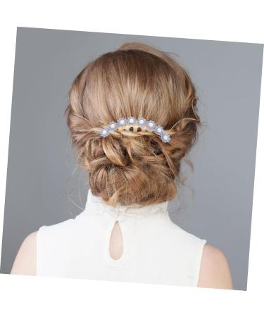 DOITOOL Rhinestone Hair Pin Rhinestone Hair Clips Womens Headpiece Rhinestone Headpieces for Women Rhinestone Side Comb Vintage Hair Accessories Girl Alloy Hair Comb Pearl Miss - Buy Online on GoSupps.com