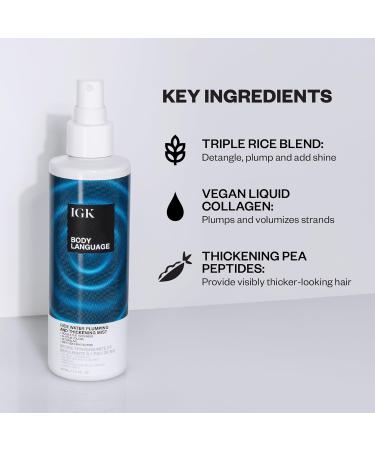 IGK Body Language Rice Water Plumpkin & Thickening Mist - International Shipping Available - Buy Online on GoSupps.com