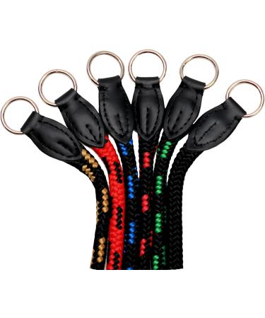 Black-Green HandMade Strong Rope Rolled Slip Dog Choker Choke Collars with black leather (27.5") - Buy Online on GoSupps.com