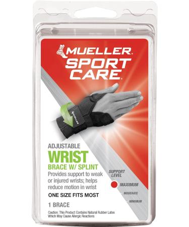 Buy Black Wrist Brace with Splint - OSFM | International Shipping Available - Buy Online on GoSupps.com