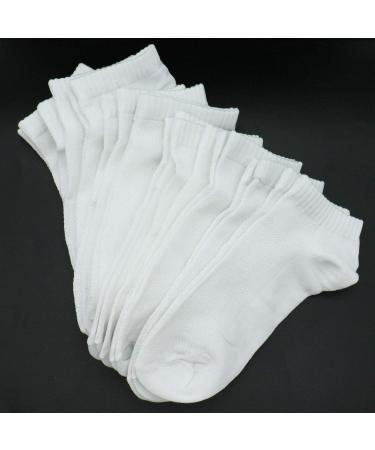 Buorsa 10 Pairs White Disposable Socks - Portable Stretchy Socks for Sports & Travel - Buy Online on GoSupps.com