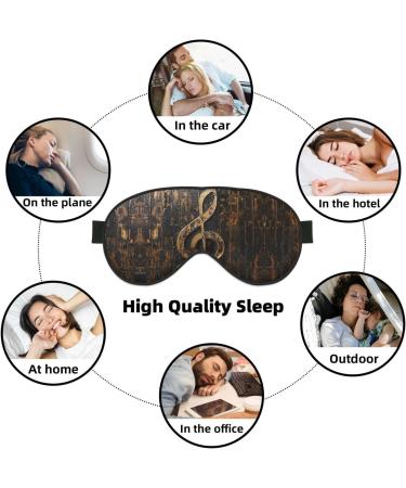 SSIMOO Music Symbol Sleep Mask | Adjustable Breathable Eye Mask for Comfortable Sleep | International Shipping - Buy Online on GoSupps.com