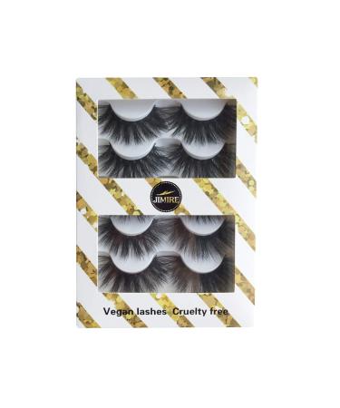 JIMIRE High Volume Fluffy 3D False Eyelashes Pack - 5 Pairs | Premium Quality Lashes - Buy Online on GoSupps.com