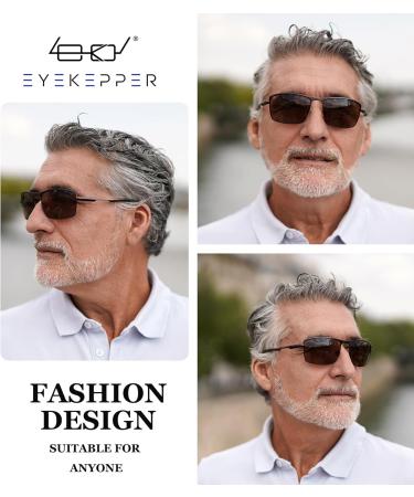 Eyekepper Bifocal Sunglasses - Outdoor Reading Glasses for Men - Brown 1.50 Sun Readers - Buy Online on GoSupps.com