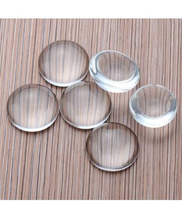 100 Pieces 16mm Clear Round Glass Cabochon Dome Tiles for DIY Jewelry Making - Buy Online on GoSupps.com