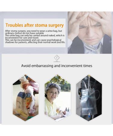 Comfortable Daily Wear Trousers & Shorts for Elderly with Urine Drainage Bag - Ostomy & Fistula Surgery Patients - XXL - XXLarge - 7 Points Blue - Buy Online on GoSupps.com