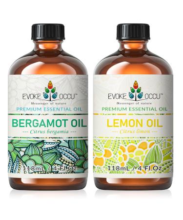 EVOKE OCCU Bergamot Essential Oil and Lemon Essential Oil - 4 Fl Oz