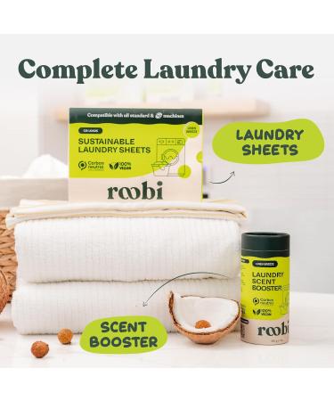 Roobi Sustainable Laundry Scent Booster Beads - Linen Breeze Fragrance | Carbon Neutral 100% Vegan | 20 Washing Cycles - Buy Online on GoSupps.com
