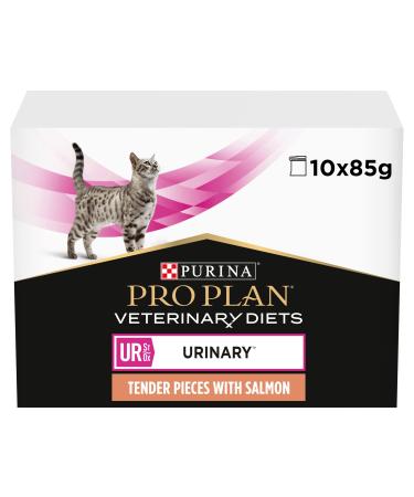 Pro Plan Veterinary Diets UR Urinary Wet Cat Food Salmon 10x85g Salmon 85 g (Pack of 1)