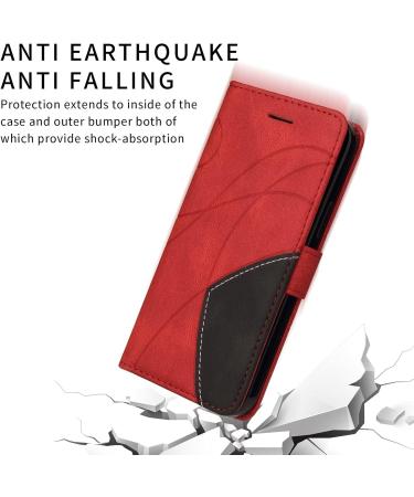 Haygdz Leather Cover for Huawei Mate 20 Lite Premium PU Wallet Case with Card Compartment & Stand Red - Buy Online on GoSupps.com