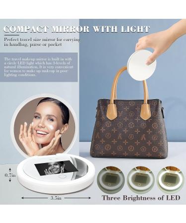 Sunscreen Detector Compact Mirror for Face SPF Protection | UV Camera for Travel | Portable Makeup Mirror for Sun Care - Buy Online on GoSupps.com