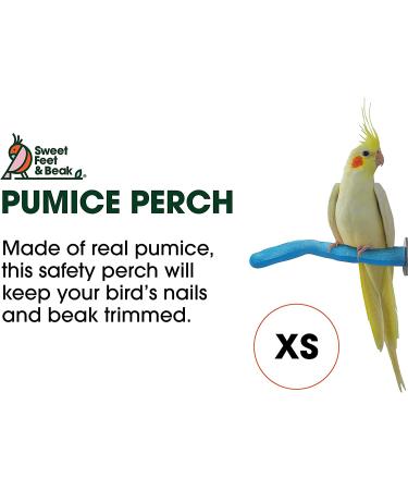 Safety Pumice Perch for Birds | Trim Nails and Beak | Promote Healthy Feet | Non-Toxic | X-Small 6 Blue - Buy Online on GoSupps.com