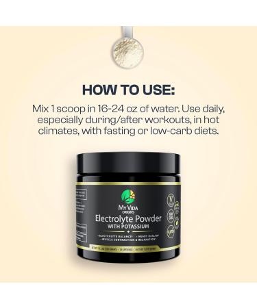 My Vida Origins Electrolyte Powder Enhanced w/ 2000mg of Potassium Citrate | Zero Sugar Sweetened with Monk Fruit | Lemon Flavor - 30 Day Supply Supplement - Buy Online on GoSupps.com
