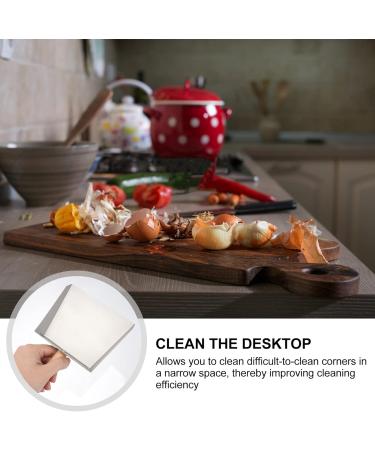 Small Metal Dustpan Stainless Steel Dustpan Heavy Duty Short Handle Dustpan Mini Desktop Dustpan Kitchen Pan with Wood Handle for for Floor Sofa Desk Cleaning dustpan - Buy Online on GoSupps.com