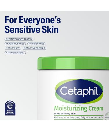 Cetaphil Body Moisturizer Hydrating Moisturizing Cream for Dry to Very Dry Sensitive Skin NEW 3 oz Pack of 3 Fragrance Free Non-Comedogenic Non-Greasy Pack of 4 - Buy Online on GoSupps.com