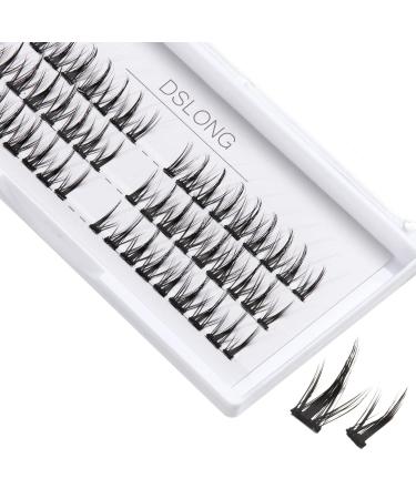 DSLONG Manga Lash Individual Cluster Lashes Extension Kit - Natural Look 3D Cosplay Eyelash Extensions (A02) - Buy Online on GoSupps.com