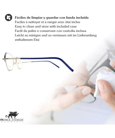 Venice MIKE Modern Vintage Reading Glasses for Men & Women | +1.0 to +3.5 Strengths | Stylish & Comfortable Eyewear for All - Buy Online on GoSupps.com