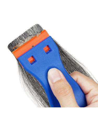 Ajerg Hair Extensions Tape Kit - 1220-Piece Double Adhesive Replacement Tape for Tape-in Hair Extensions | Includes Plastic Scrap & Blades - Buy Online on GoSupps.com