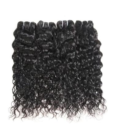 Buy Ladiary 9A Curly Brazilian Hair Bundles - 4 Water Wave Hair Weave (16-22 inch) | Real Human Hair Natural Color 400g - Buy Online on GoSupps.com