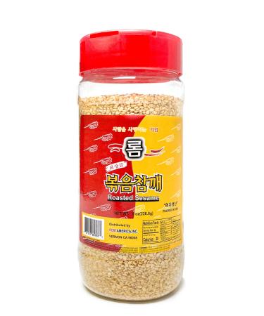 ROM AMERICA Roasted White Sesame Seed   (8 OZ) 8 Ounce (Pack of 1)