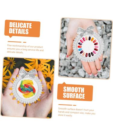 Palette de M lange Couleurs pour Nail Art Support Manucure N ud Blanc Argent Plateau DIY pour M lange Vernis et Pr sentation D corations - Buy Online on GoSupps.com