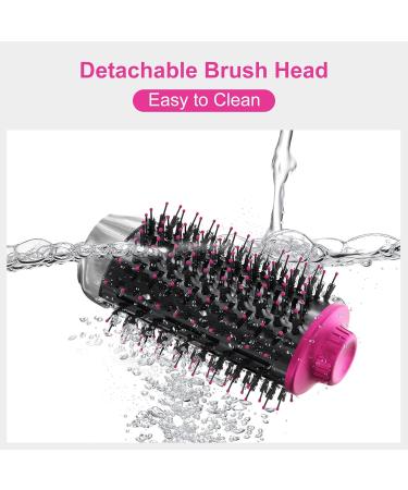 IG INGLAM 4 in 1 Blowout Brush - Negative Ion Detachable Hair Dryer & Styler Volumizer with 2 Brush Heads | Silver - International Shipping Available - Buy Online on GoSupps.com