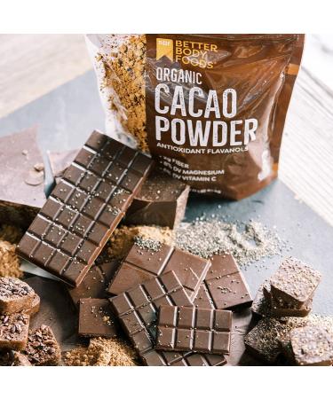 BetterBody Foods Organic Cacao Powder - Non-GMO, Gluten-Free Superfood - 16 oz - Buy Online on GoSupps.com