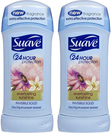 Suave Invisible Solid Antiperspirant Deodorant Everlasting Sunshine - 2.6 oz - 2 pk Everlasting Sunshine 5.2 Ounce (Pack of 1) - Buy Online on GoSupps.com