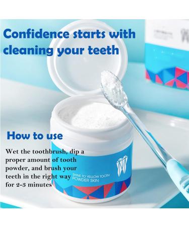 Baking Soda Teeth Whitening Powder Brighten Smile, Remove Yellow Stains, Freshen Breath - Buy Online on GoSupps.com