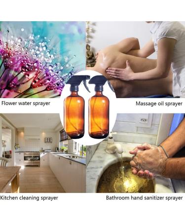 Buy N/A 2-Pack 16oz Glass Spray Bottles with Labels - Ideal for Essential Oils & Perfume - Fog & Jet Spray Triggers (500ml) - Buy Online on GoSupps.com