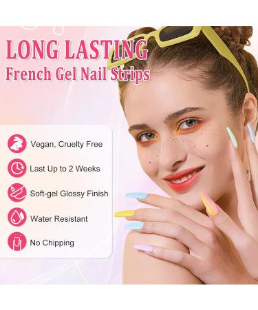 CBOIC 22PCS UV Gel Nail Polish Stickers - Long-Lasting Warm Nude Nail Strips | Semi-Hardened Gel Film for Women & Girls - Shop Internationally! - Buy Online on GoSupps.com