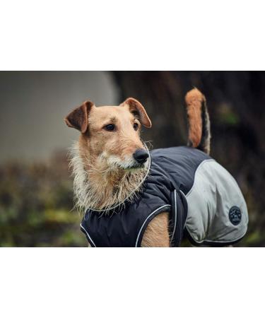 HUNTER UPPSALA COZY Dog Coat - Winter Water-Repellent Reflective | Size 40 - Anthracite/Grey | International Shipping Available - Buy Online on GoSupps.com