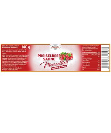 Altenburger Original Cranberry Cream Horseradish 140g - Fruity Creamy Delight for Game & Cheese Pairing | International Shipping Available - Buy Online on GoSupps.com