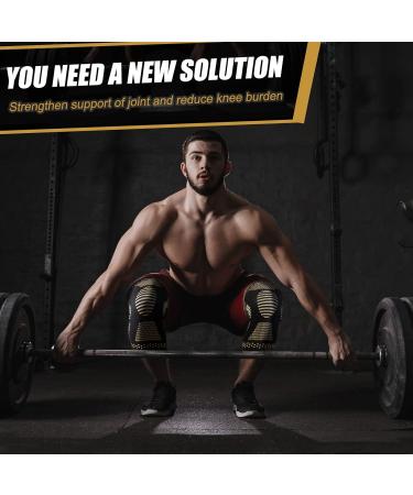 NEENCA Copper Knee Support Brace (Pair) - Premium Compression for Knee Pain Relief - 3XL Size - Buy Online on GoSupps.com