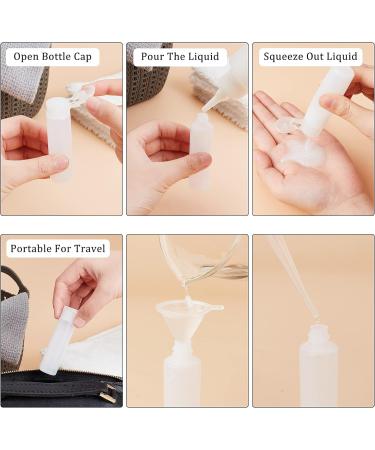 BENECREAT 10 Pack 18ml Plastic Squeeze Flip Cap Bottles - Travel Size Toiletry Sample Containers for Shampoo, Toner, and Cosmetics - Festival Gift - Buy Online on GoSupps.com