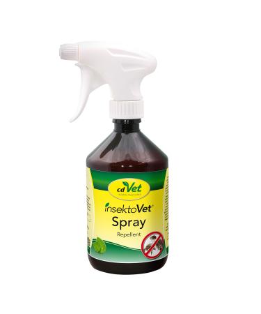 CDVET NATURDEDEDE INSETOVET Spray 500ml - Dog - Cat - Protection against fleas insects flying mites hairlings and ticks - immediate protection for all vertebrates - prevents parasite infestation - Buy Online on GoSupps.com