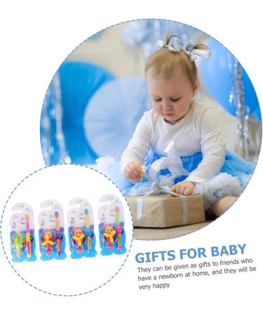 Minkissy Children's Toothbrush Set - 4 Soft Cartoon Manual Oral Cleaning Tools for Kids - Buy Online on GoSupps.com