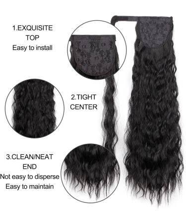 Ponytail Extension Kinky Straight Wrap Around Ponytail Hairpiece Afro Yaki Straight Pony Tails Extensions for Black Women Clip in Synthetic Ponytail Extension Ponytail Hairpiece for Women (Color : B BUG - Buy Online on GoSupps.com