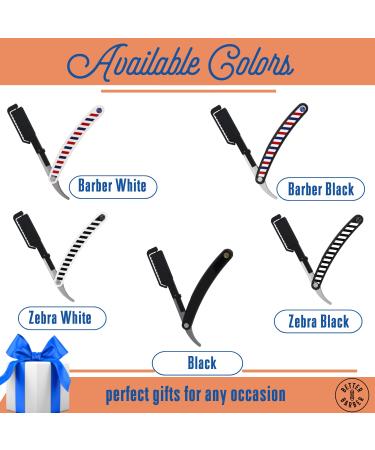 Homie Patented Straight Edge Razor for Men | Close Shaving with 11 Disposable Blades | Easy-to-Use Single Edge Razor with Safety Lock | Premium Barber White Quality - Buy Online on GoSupps.com