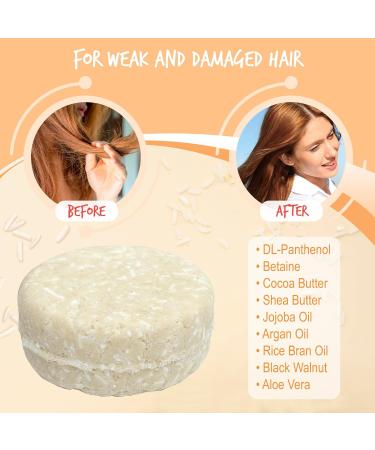 Shampoo Bar with Rice Water Protein for Hair Growth | Nourishing Solid Shampoo for Damaged Hair | Hydrating & Refreshing | Paraben & Sulfate-Free | Made in USA - Buy Online on GoSupps.com