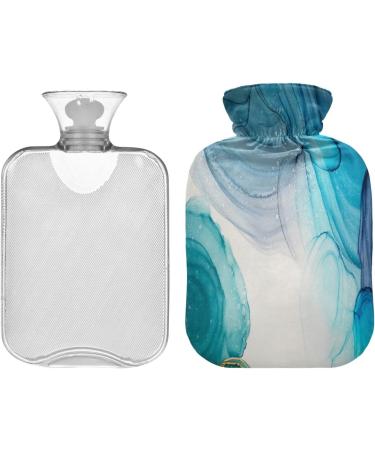 Spanish Marble Green Heat Bottle with Cover | 1L Pain Relief & Bed Warmer for Muscle Injuries - Buy Online on GoSupps.com