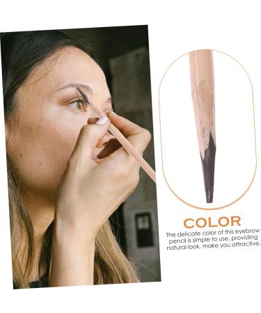 DRESSOOS Wood Brow Pencil Portable Eyebrow Pencil Eyebrow Pencil for Women Wooden Eyebrow Pen - Buy Online on GoSupps.com