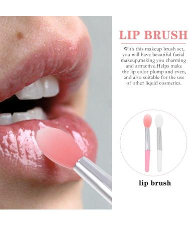 FOMIYES 2 Sets Lip Stick Dust Cover Cosmetics Lipstick Applicator Makeup Applicator Mask Applicator Brush Silicone Lip Covers Lady Tools to Sleep Miss Silicone Brush Silica Gel - Buy Online on GoSupps.com